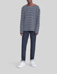 Men’s long-sleeve sailor-stripe T-shirt-7