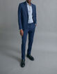 Men’s indigo decorative fabric SLIM suit trousers-6