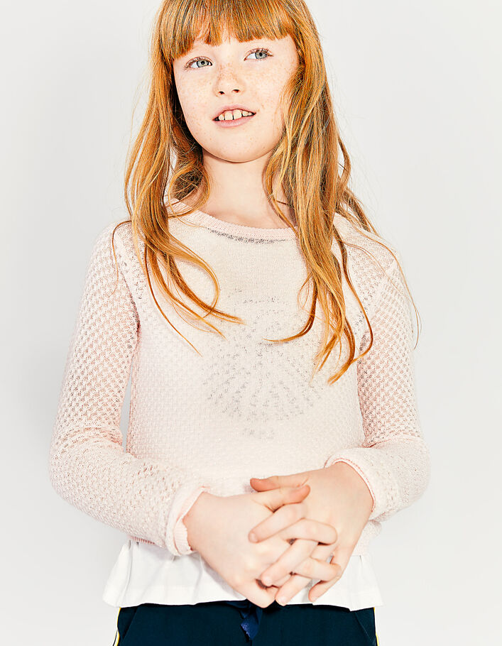 Girls' 2-in-1 sweater