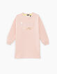 Vestido-sudadera rosa empolvado Tokyo cremallera laterales-3
