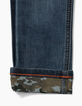 Jean slim stone blue à revers camouflage garçon-5