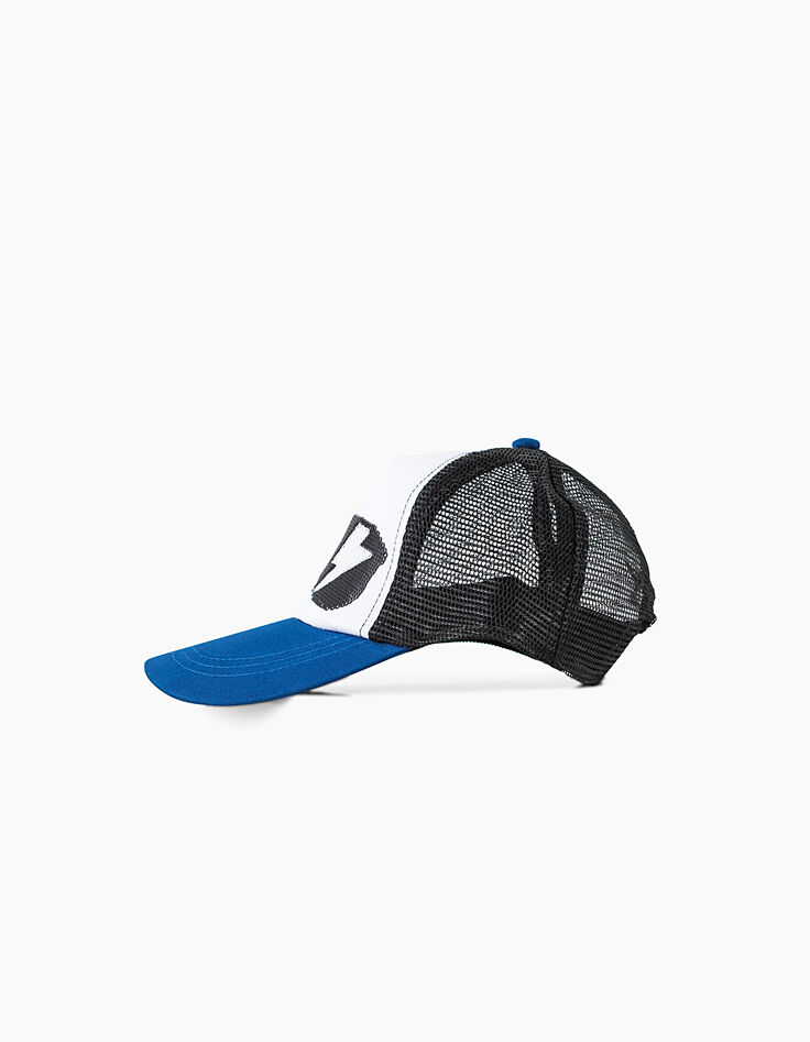 Casquette bleue à lunettes sequins garçon -4