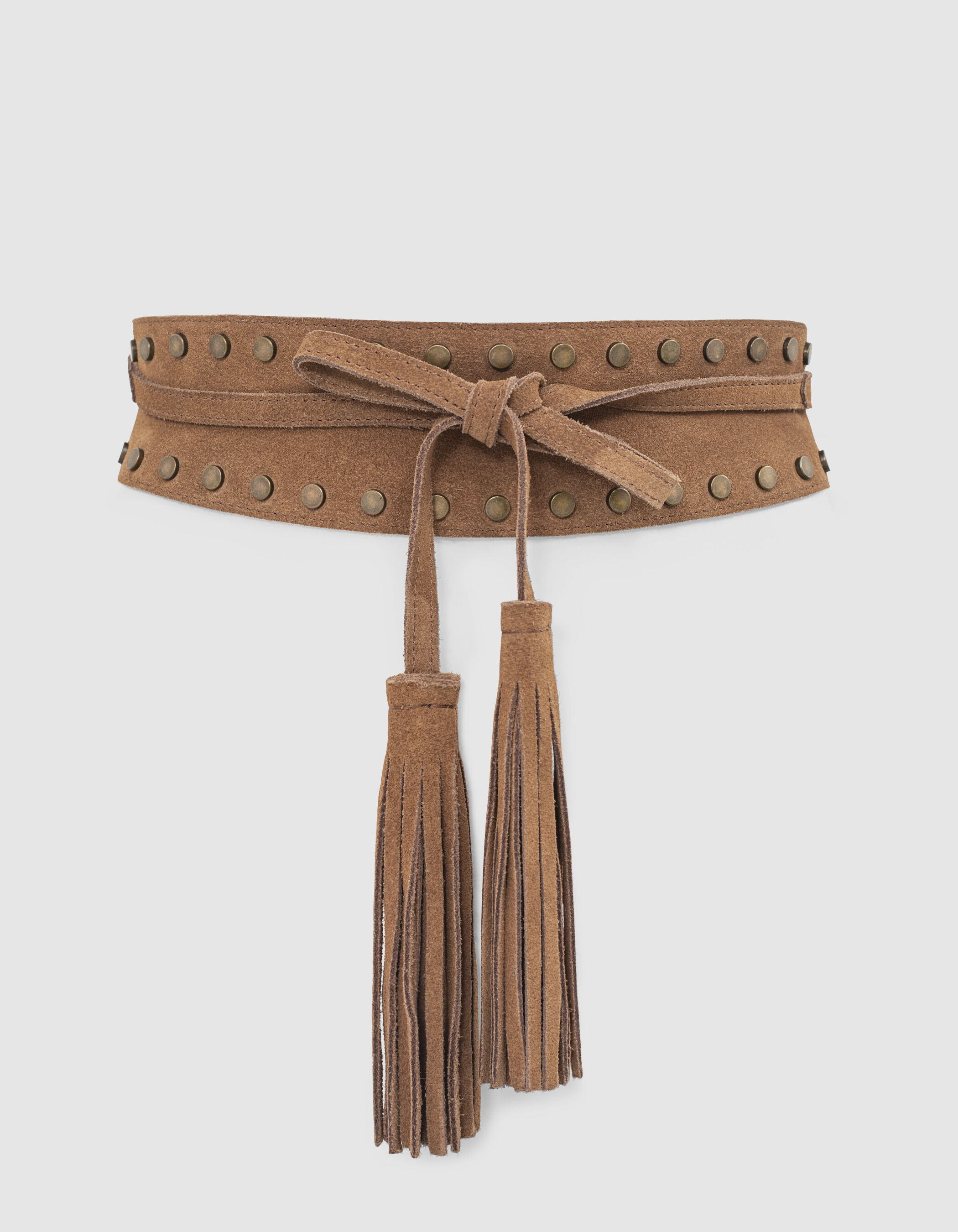 Ceinture large beige femme online