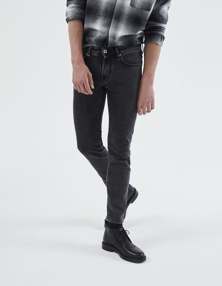 Antracietgrijze SLIM jeans Sven Heren-2