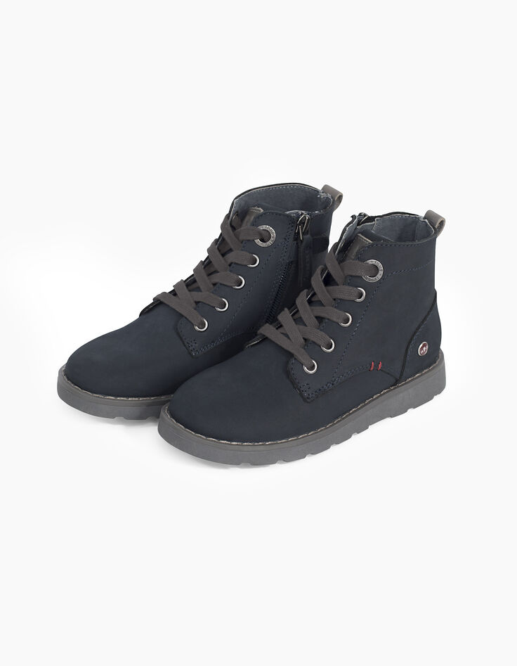 Blaue Jungenstiefel -4
