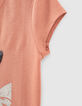 Camiseta polvorienta rosa IKKS - CATWOMAN con lentejuelas-5