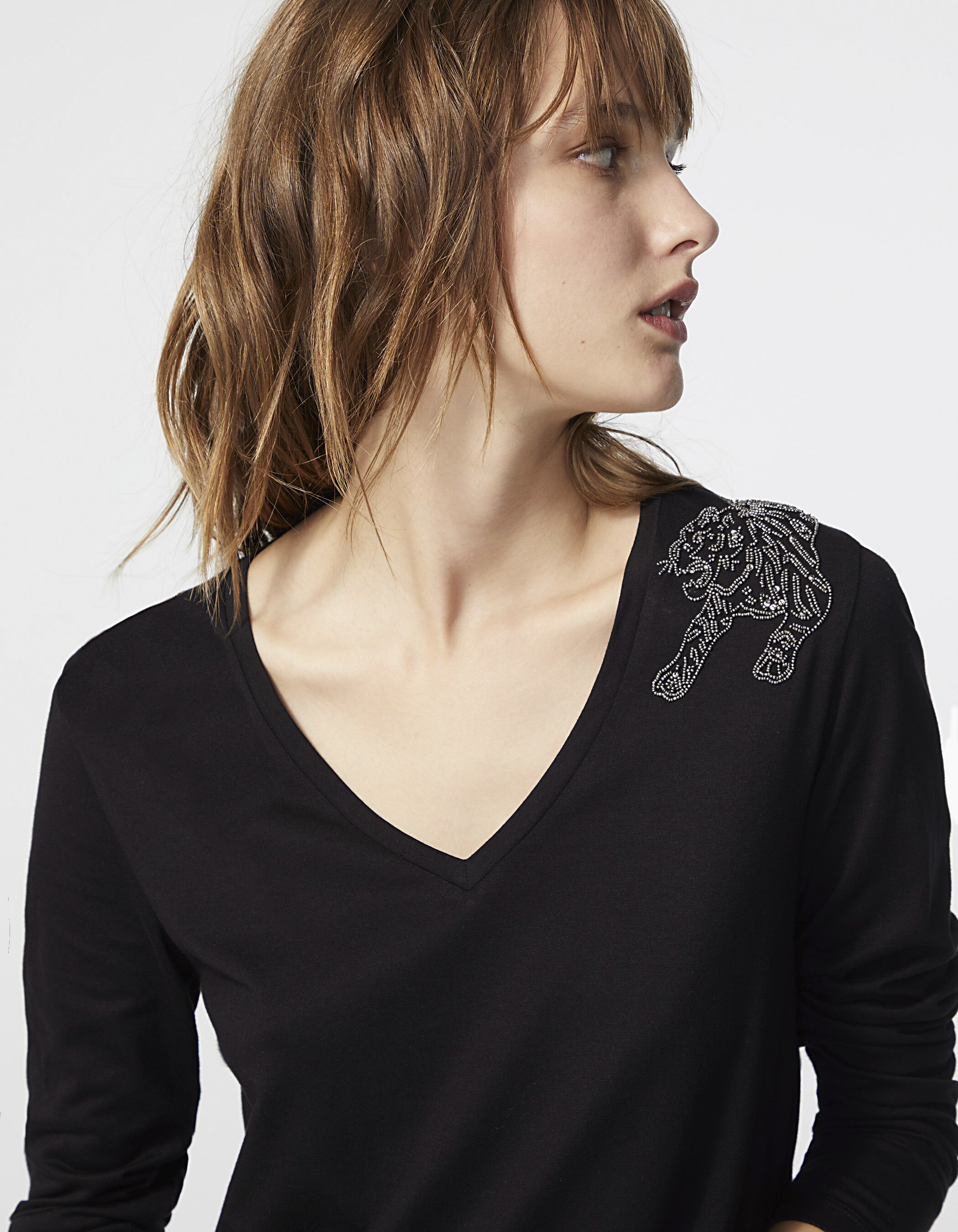 Tee shirt long hotsell manche longue femme