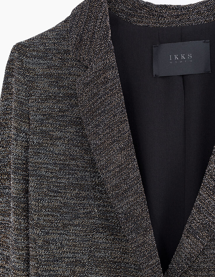 Damesblazer in metallic tricot-3