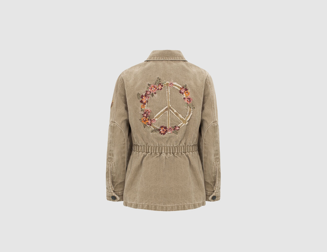 Lichtkaki Sahara-jasje Terra&reg; Denim peace & love meisjes - IKKS-4