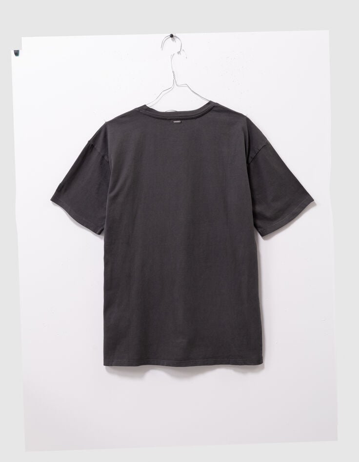 Camiseta gris algodón oversize mensaje niña-6 Camiseta gris algodón oversize mensaje niña-6