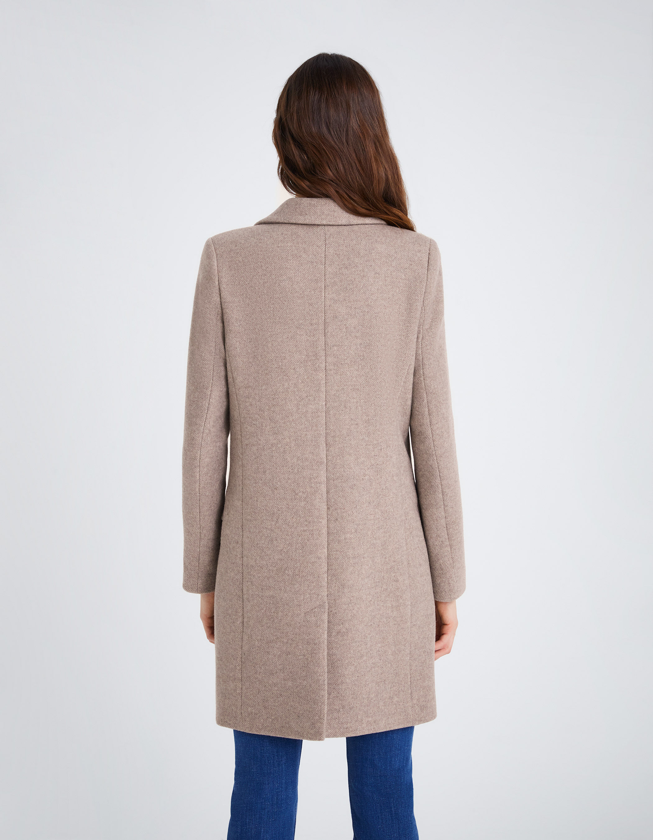 Manteau femme sales beige laine