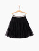 Jupe noire en tulle maxi volume fille-1