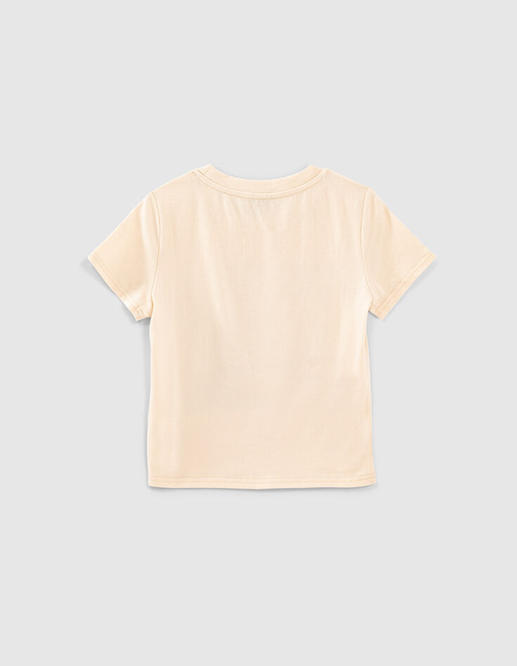 T-shirt cropped mastic visuel fille et message fille-3