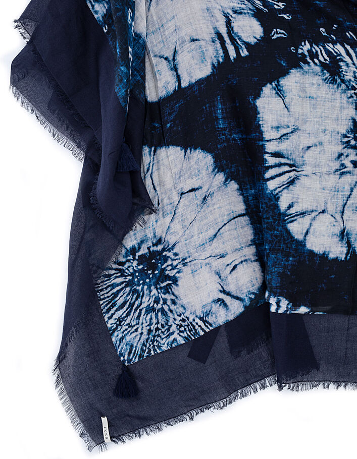 Women’s tie-dye print recycled cotton doubled scarf - IKKS