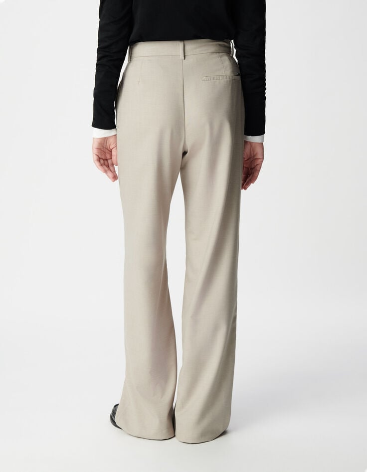 Women's beige suit pants-4