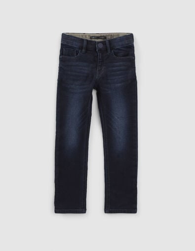 Vaqueros slim blue black pespuntes espigas niño - IKKS