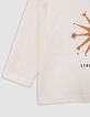 Ecru Bio-Baumwolle Nacht Stern T-Shirt Baby Mädchen-4