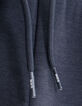Boy's grey bi-material jogging suit with zipped pockets-5