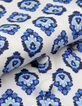 Women's blue floral print short dress-8