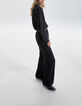 Pure Edition-Wijde zwarte broek dames-2