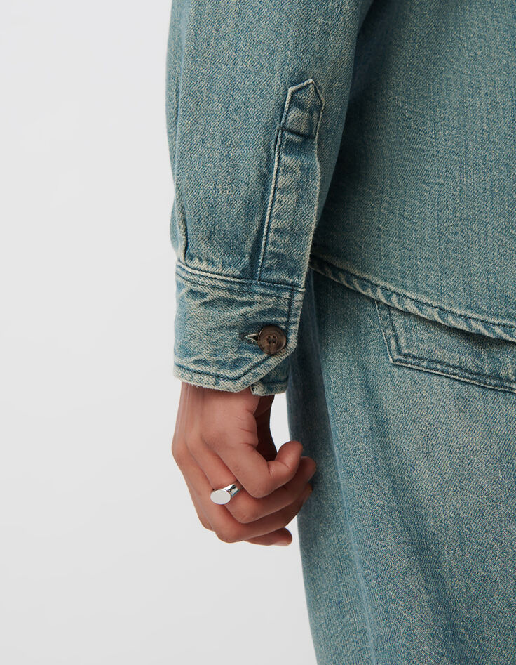 Sobrecamisa vaquera REGULAR azul gris&aacute;ceo hombre-5