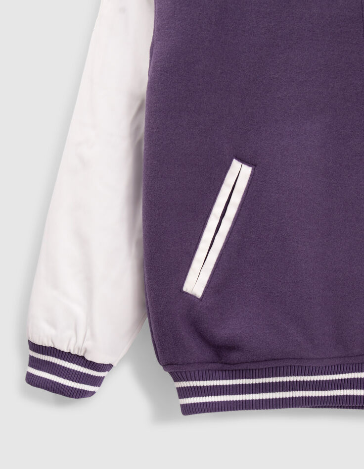 Teddy violet et blanc esprit College fille-4