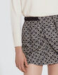 Pure Edition falda de seda viscosa flor diseño mujer-2