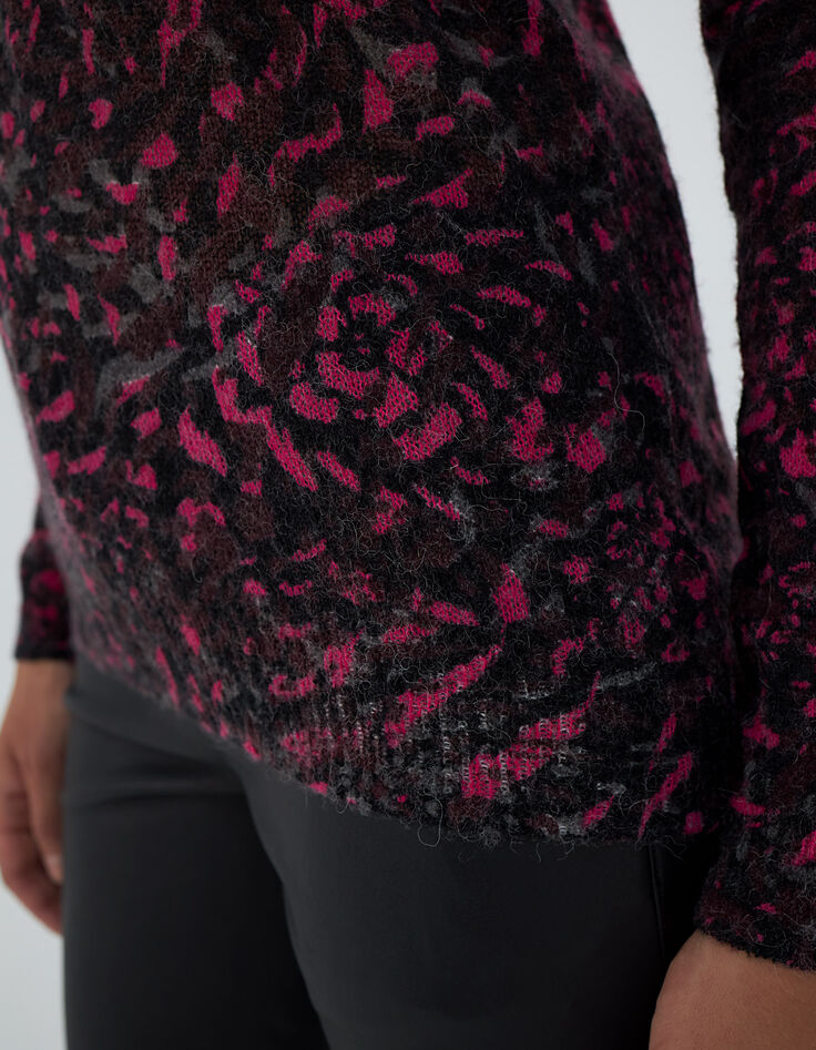 Jersey cuello pico en lana esponjosa cosy flowers mujer-4 Jersey cuello pico en lana esponjosa cosy flowers mujer-4