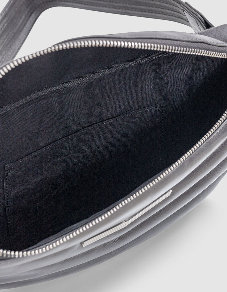 THE 1. belt bag grey quilted leather Women-6