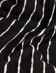 Pull marinière noir tricot fin rayures blanches Homme-7