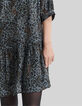 Vestido azul LENZING™ ECOVERO™ pantera Mujer-4