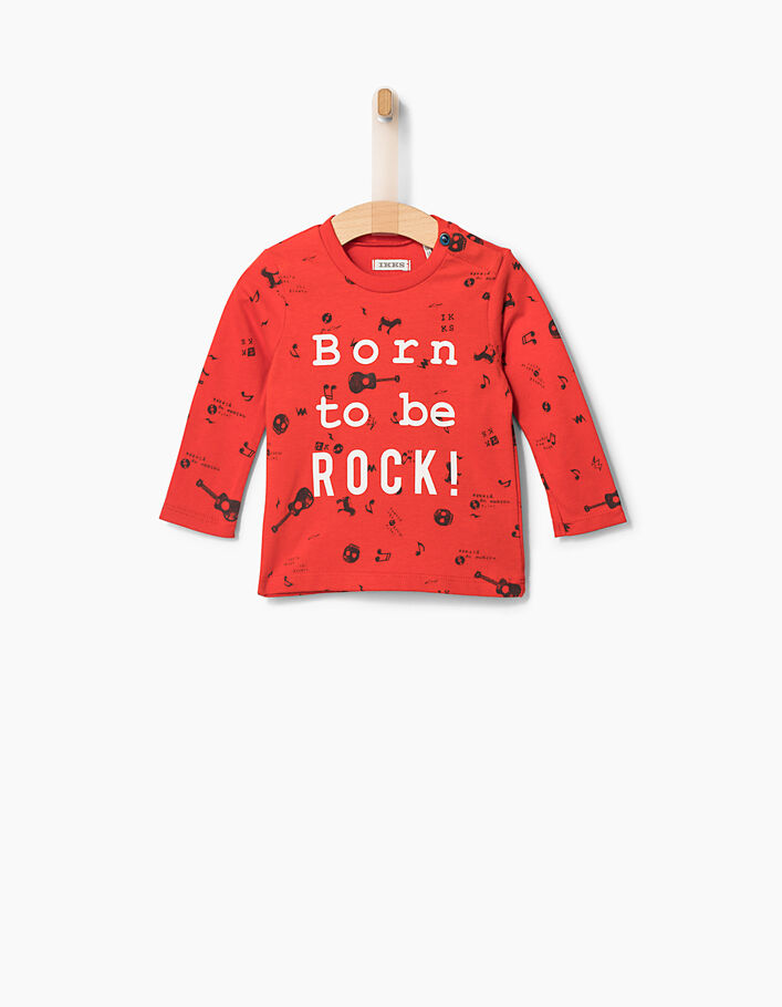 Rood T-shirt babyjongens  - IKKS
