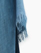 Men's blue scarf-2