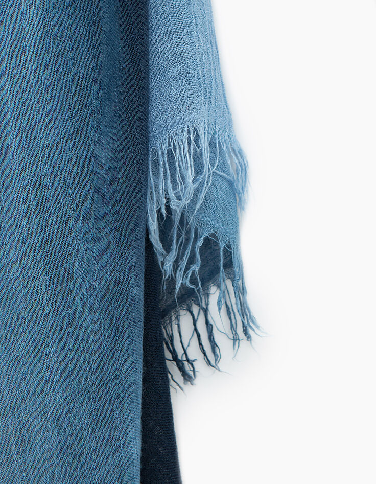 Men's blue scarf-2