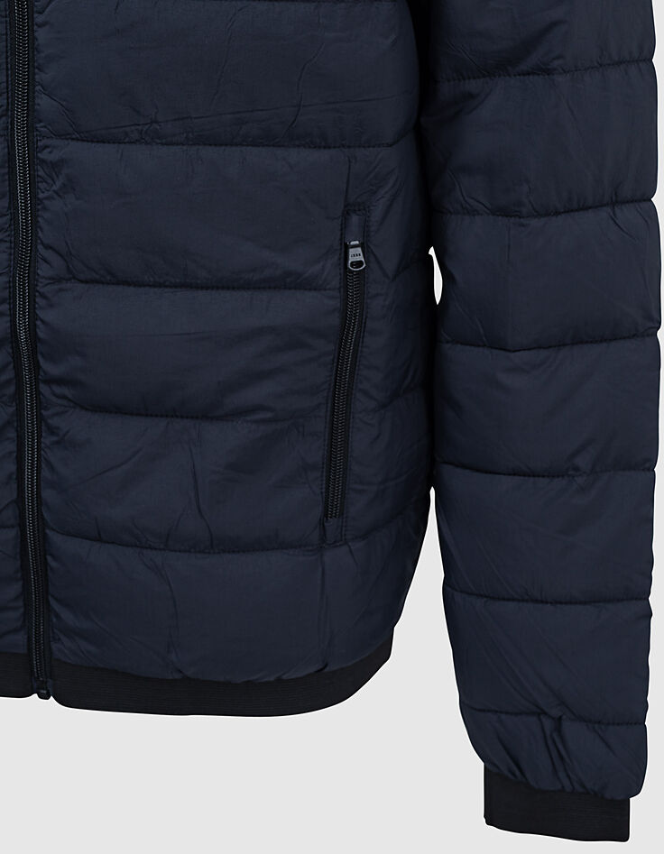 Anorak fino marino con capucha Hombre-5 Anorak fino marino con capucha Hombre-5