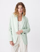 Damesjas in oversized groen linnen katoenmix-3
