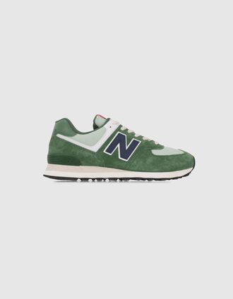 Men’s green NEW BALANCE 574 low-top trainers