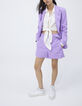 Veste de tailleur lilas à double boutonnage Femme-5