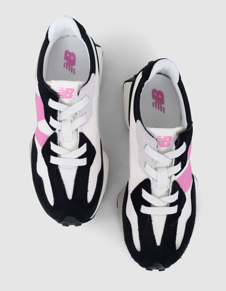 Zwart, ecru, roze NEW BALANCE 327 meisjessneakers-5