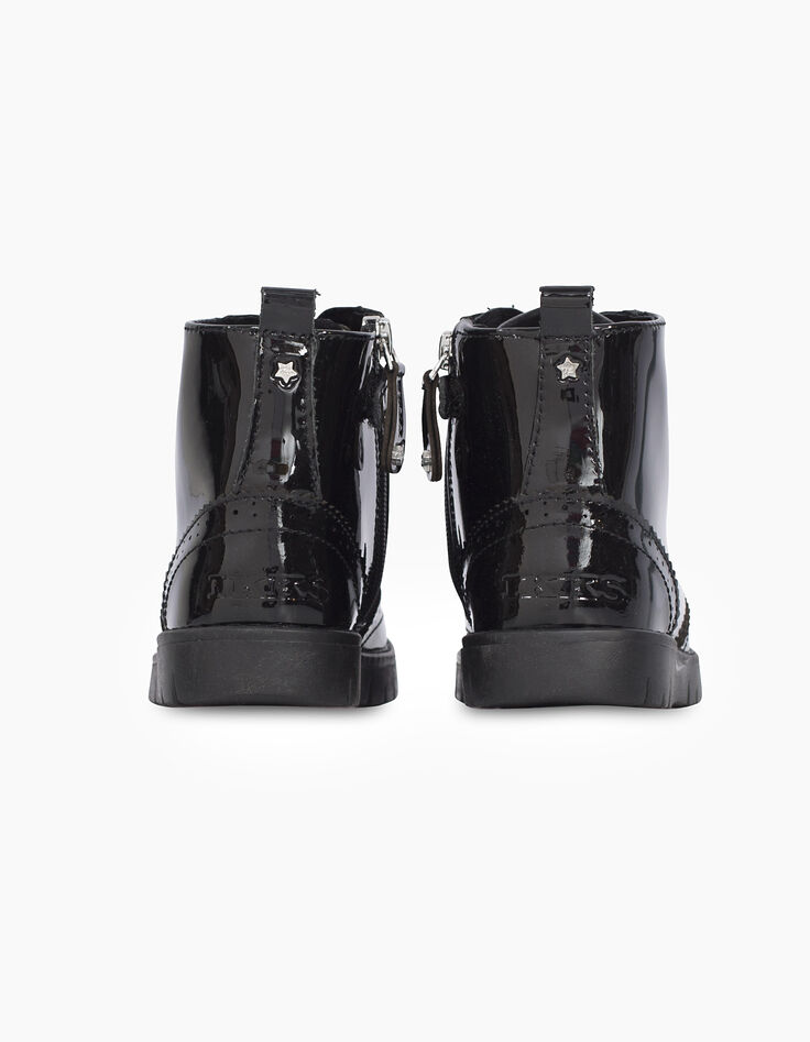 Girls' black ankle boots-3
