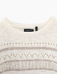 Jersey crudo tricot rayas y calado niña-4