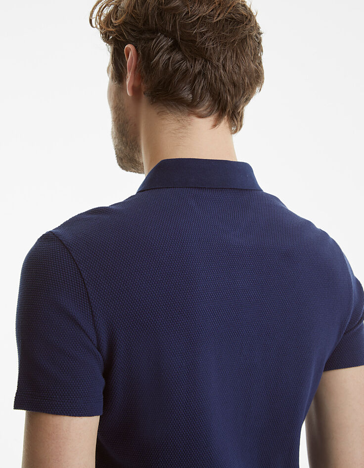 Polo bleu homme-6