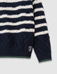 Boys’ decorative knit sailor sweater-4
