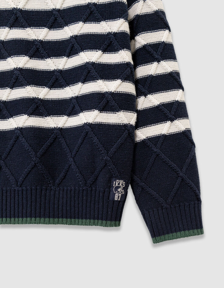 Boys’ decorative knit sailor sweater-4
