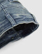 Blaue STRAIGHT-M&auml;dchenjeans mit Patches-6