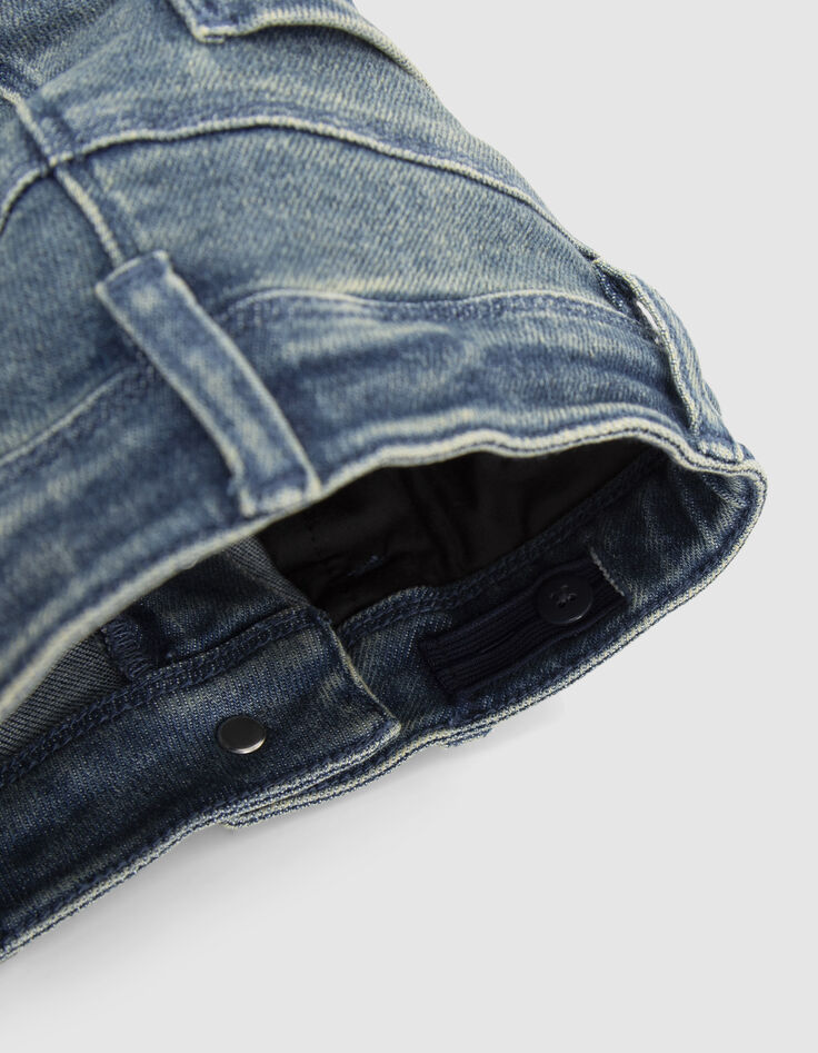 Blaue STRAIGHT-M&auml;dchenjeans mit Patches-6