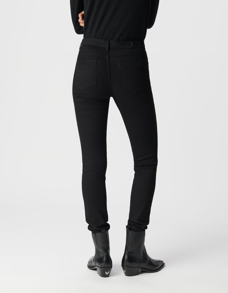 Damen Slim schwarz sculpt up 7/8 Jeans-3