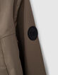 Kaki windjack met kap WATER REPELLENT jongens -4