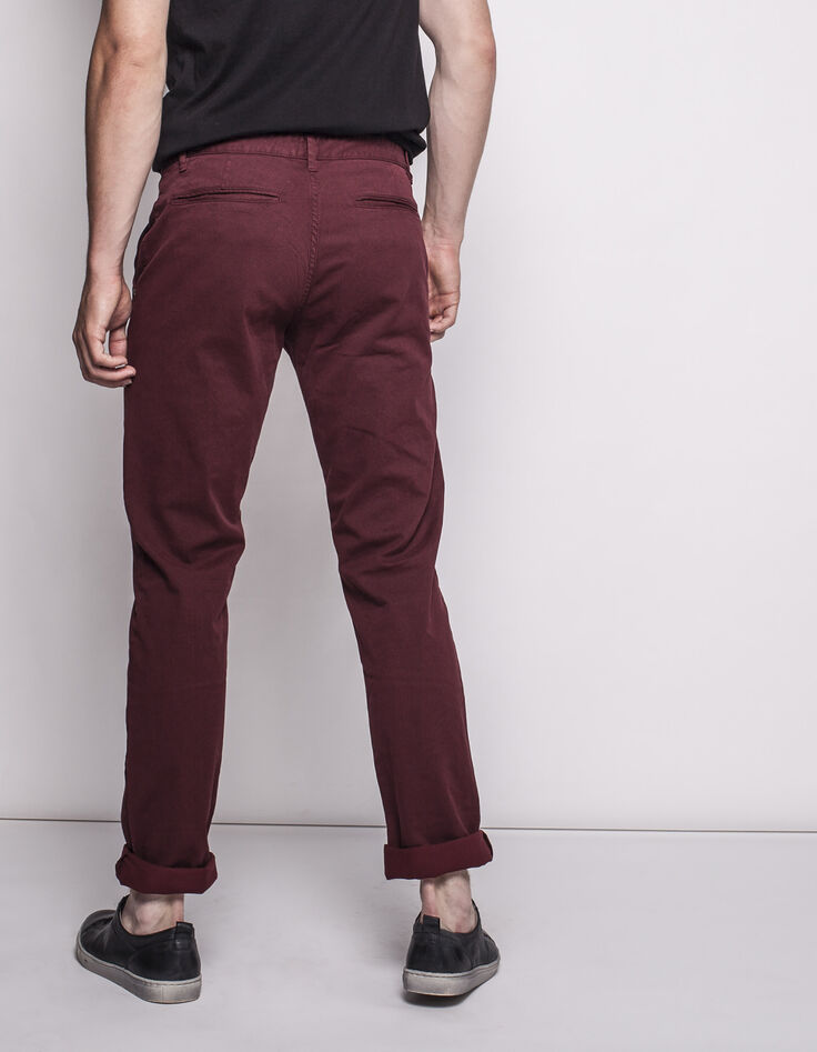 Pantalon homme bordeaux-3