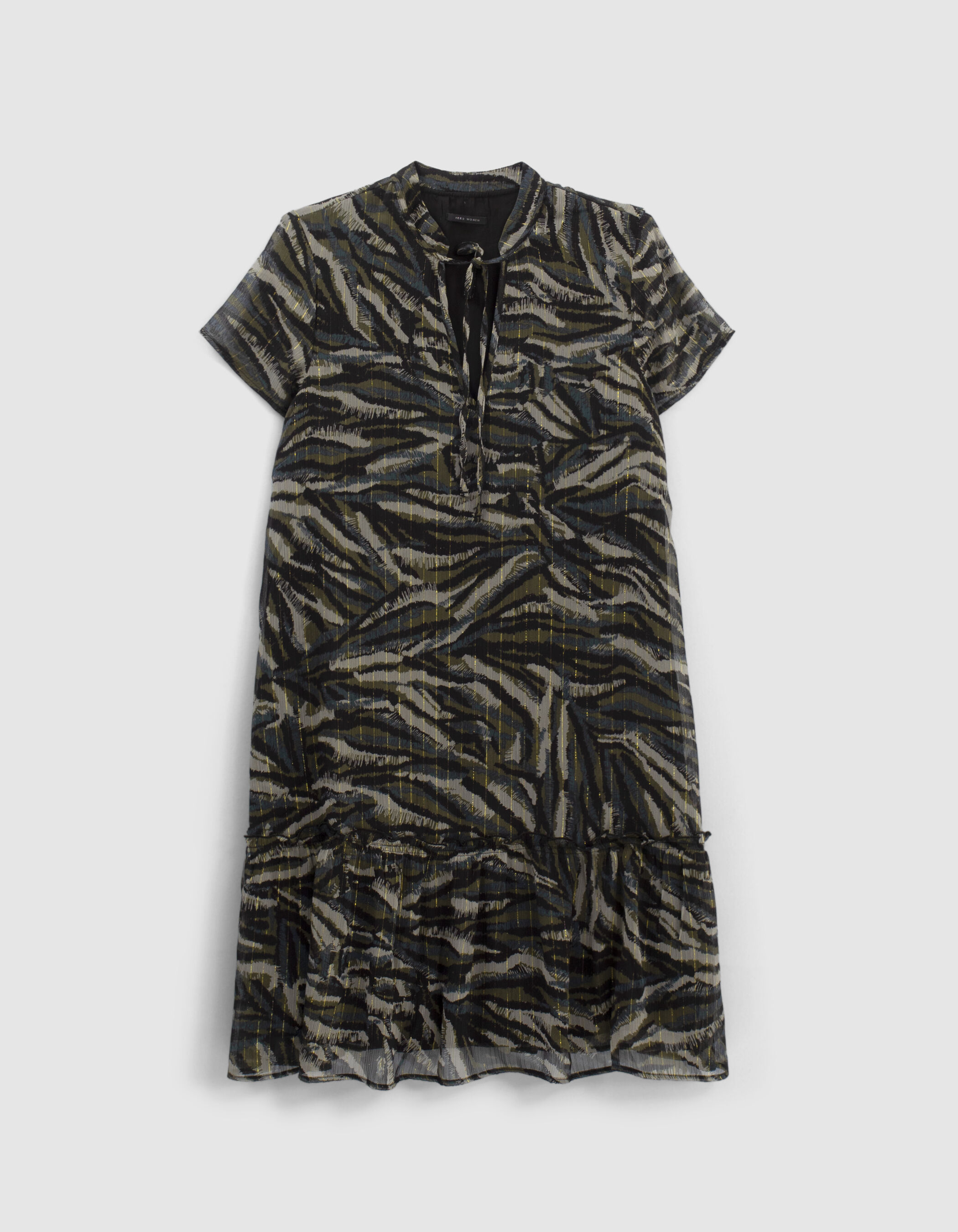 Women s khaki camouflage jungle print dress